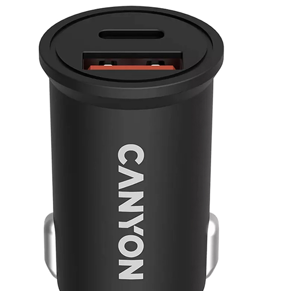 Canyon Black C Type PD Car Charger 30W Image 2
