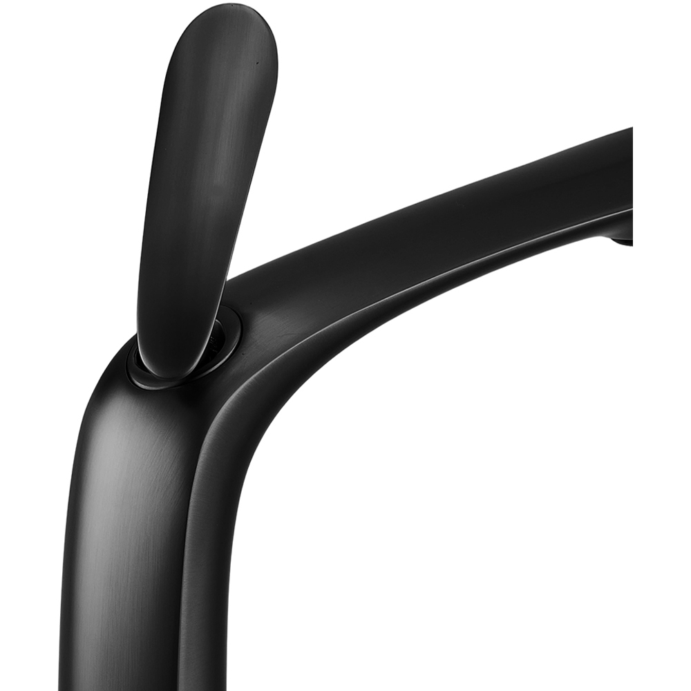 Living and Home Black Metal Basin Mixer Tap Image 5