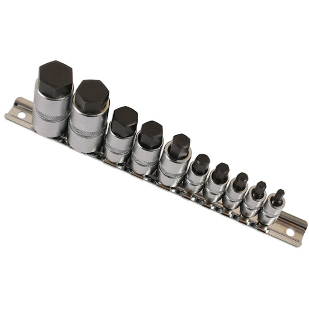 Laser 10 Piece Versatile Metric Hex Socket Bit Set Image 2