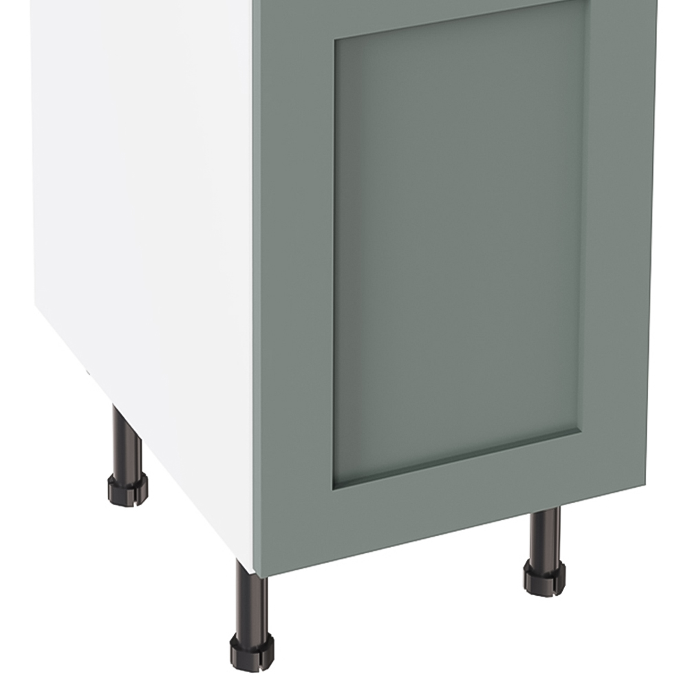 Kitchen Kit Shaker Matt Sage Green Drawerline Base Cabinet 400mm Image 3