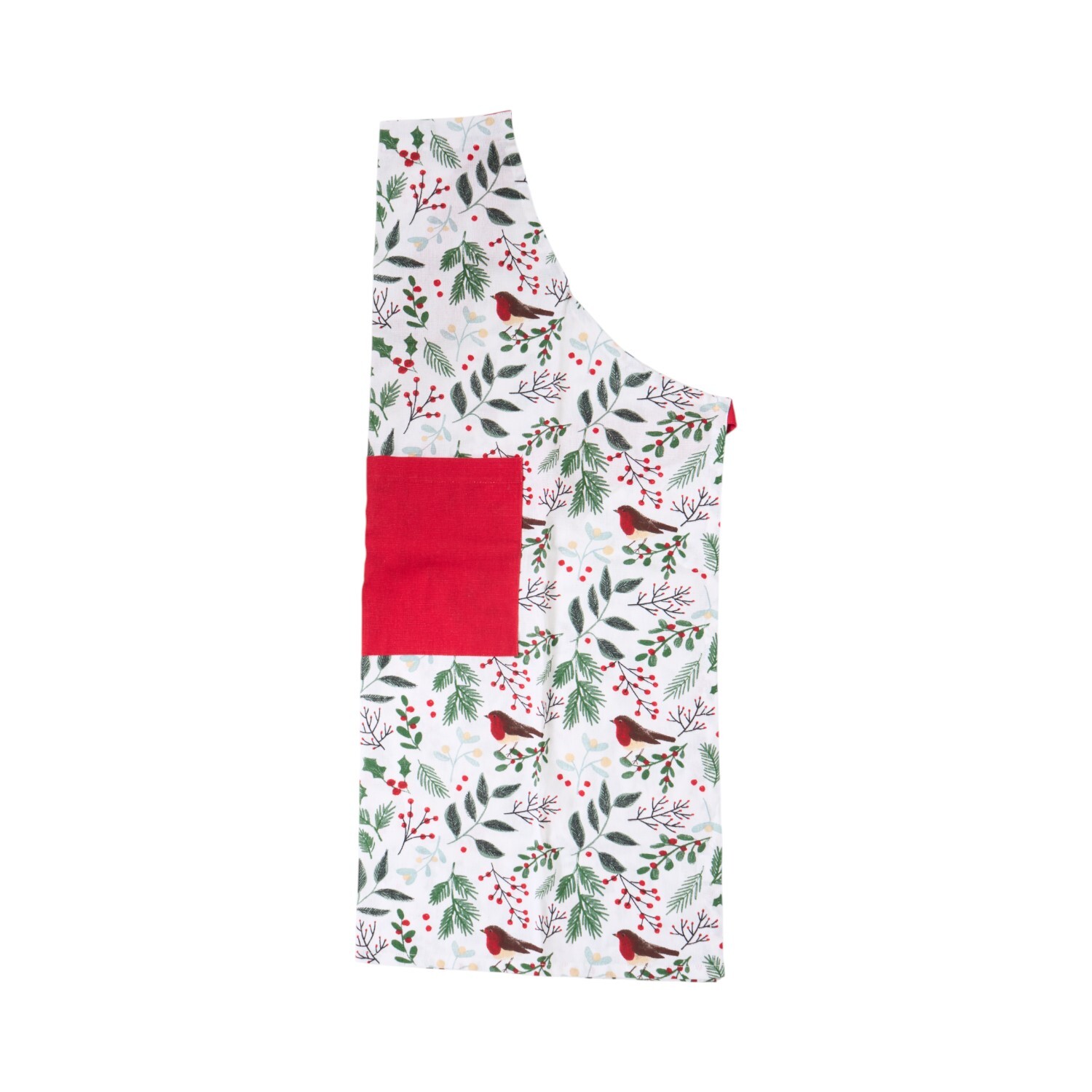 Mistletoe Robin Print Apron Image 4
