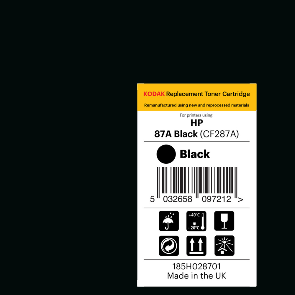 Kodak HP CF287A Black Replacement Laser Cartridge Image 2