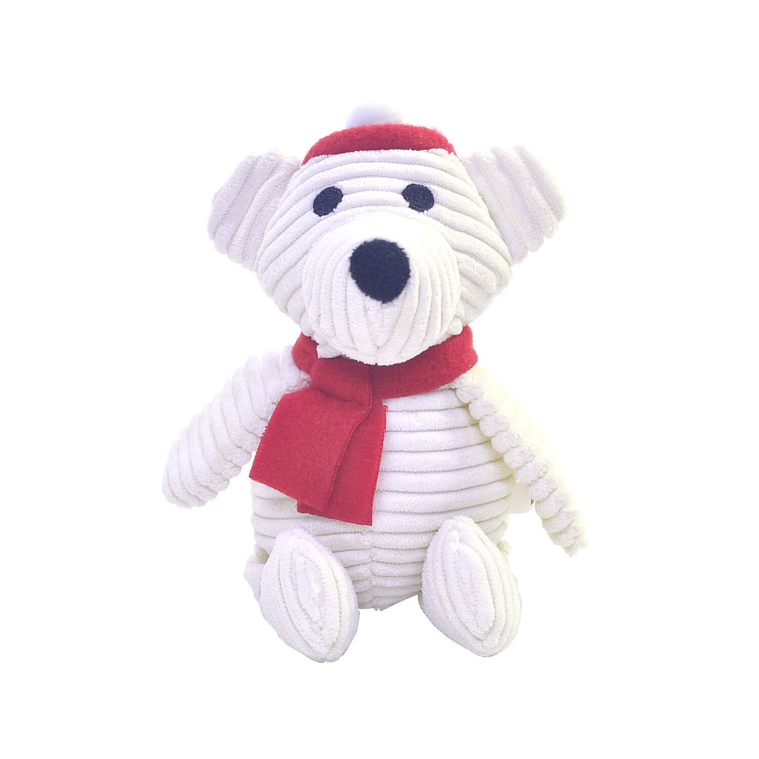 Squeaky White Bear Plush Image