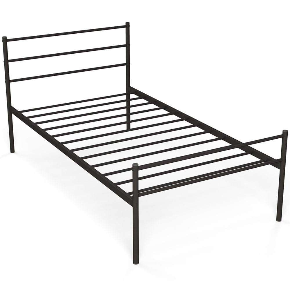 Costway Single Black Metal Bed Frame Image 2