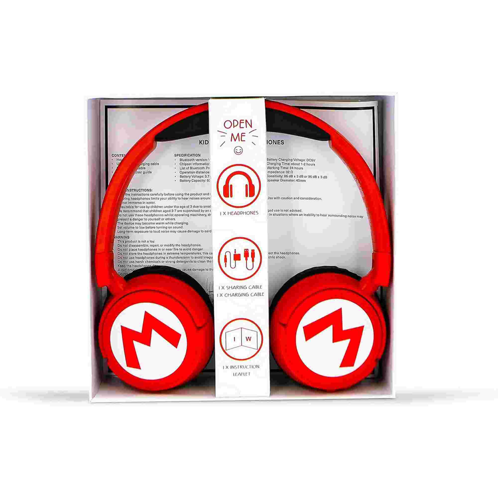 OTL Super Mario Red Kids Wireless Headphones Image 8