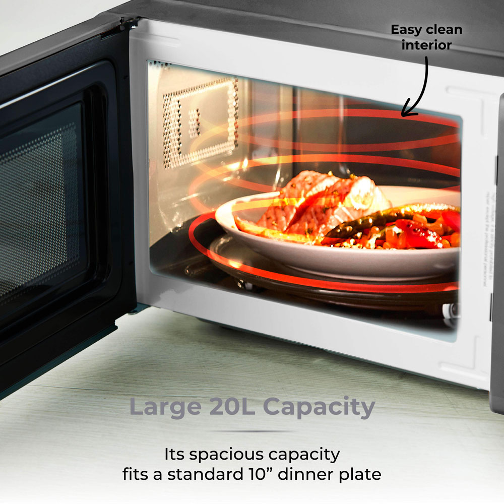 Tower T24041BLK Black 20L Digital Microwave Image 4