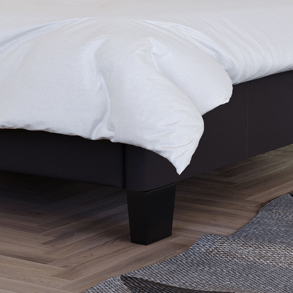 Vida Designs Lisbon Single Brown Faux Leather Bed Frame Image 4