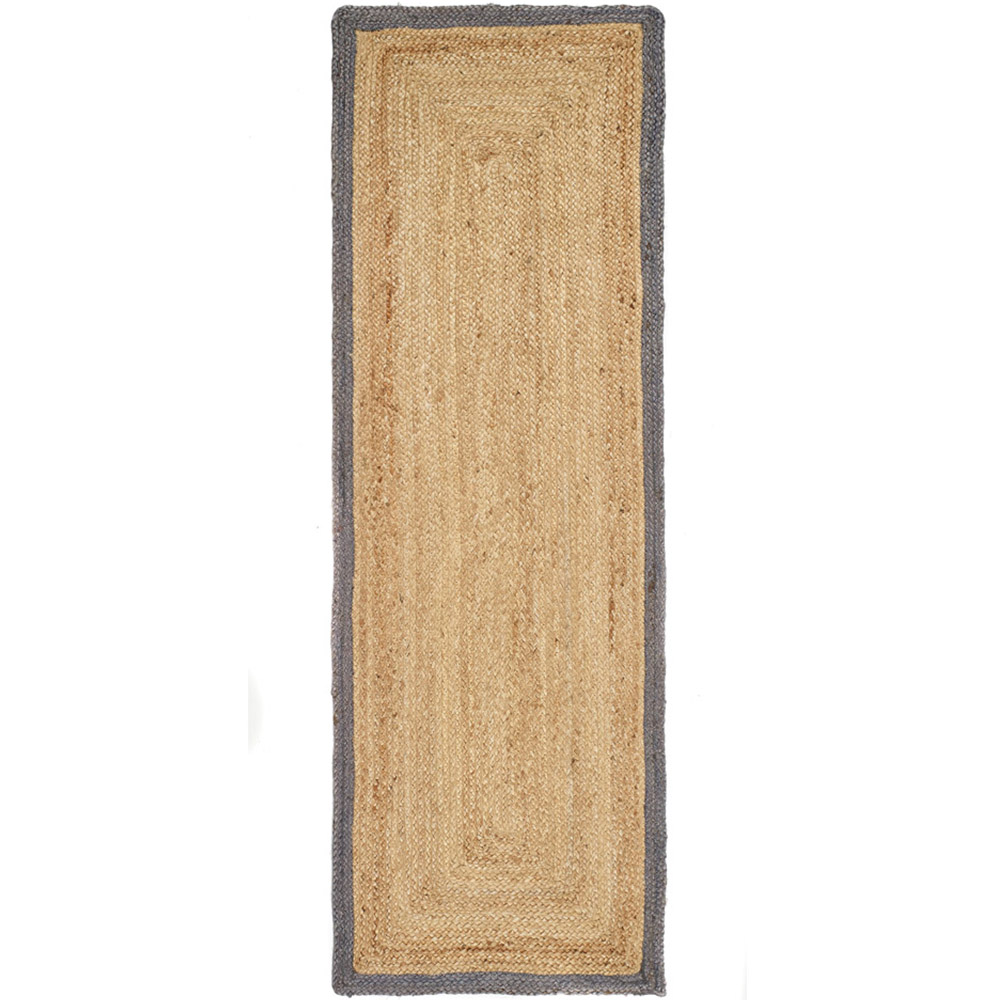 Origins Grey Jute Rug 67 x 200cm Image 1