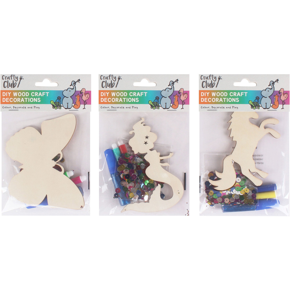 Crafty Club DIY Wood Craft Decorations Image