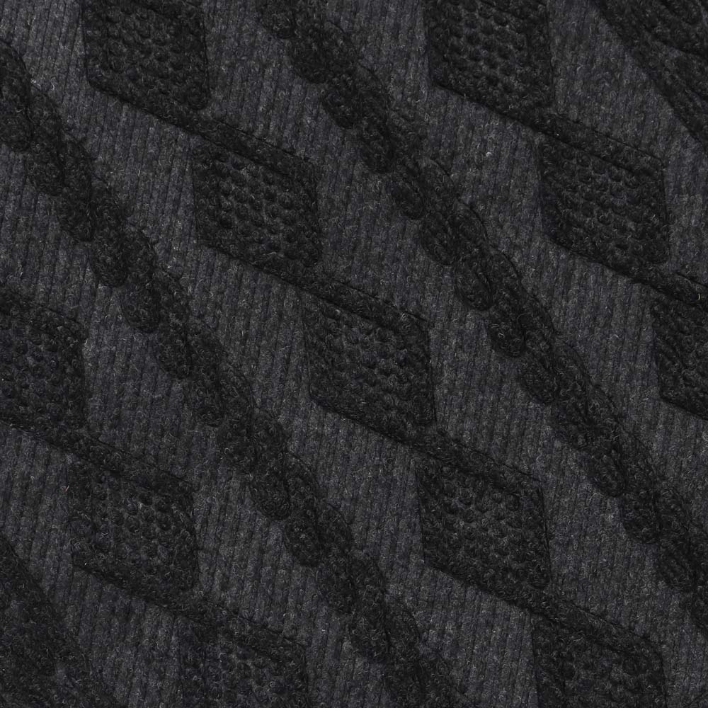 JVL Charcoal Knit Indoor Scraper Doormat 40 x 60cm Image 4