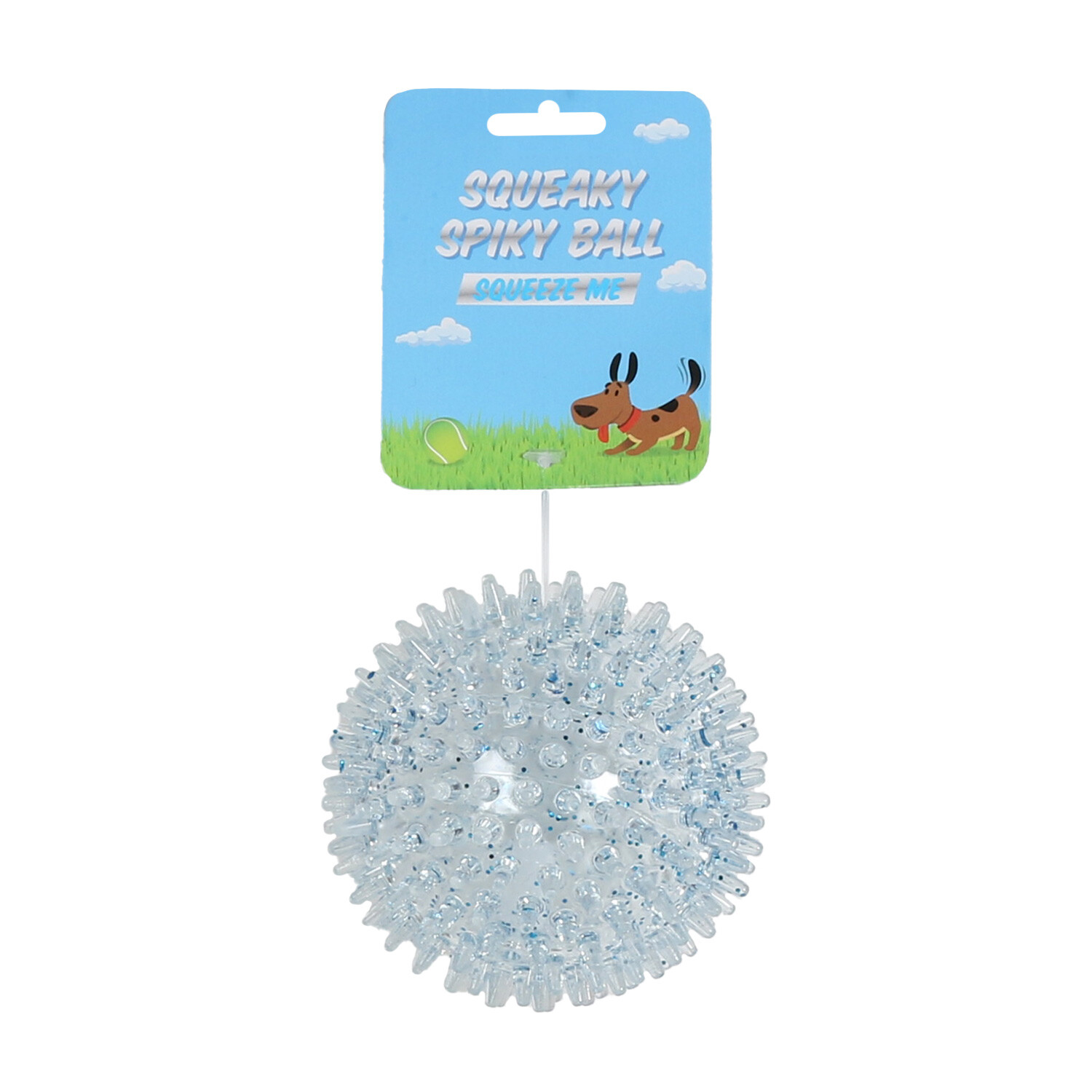 Single Squeaky Spiky Ball Dog Fetch Toy in Assorted styles Image 3
