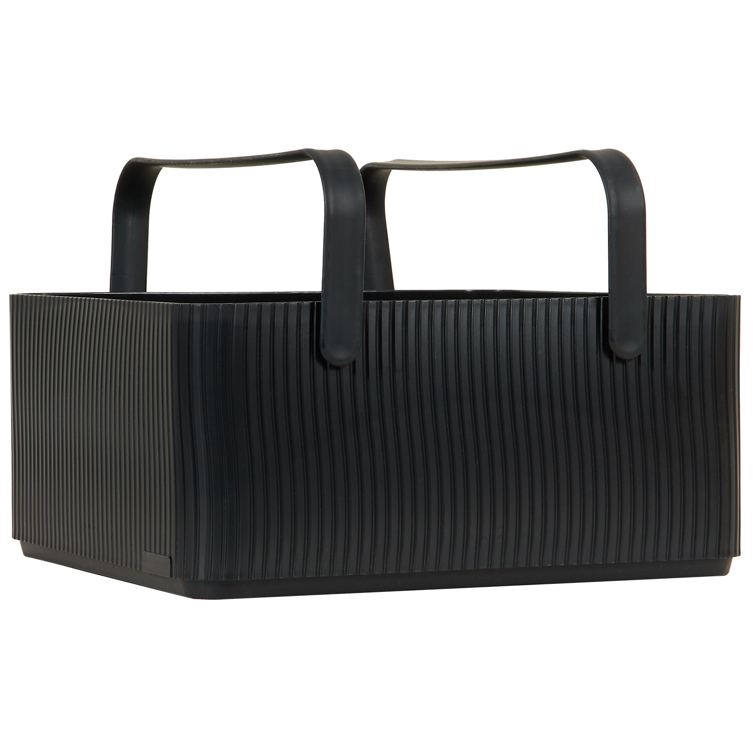 Malmo Stackable Storage Basket - Black / Large Image 2