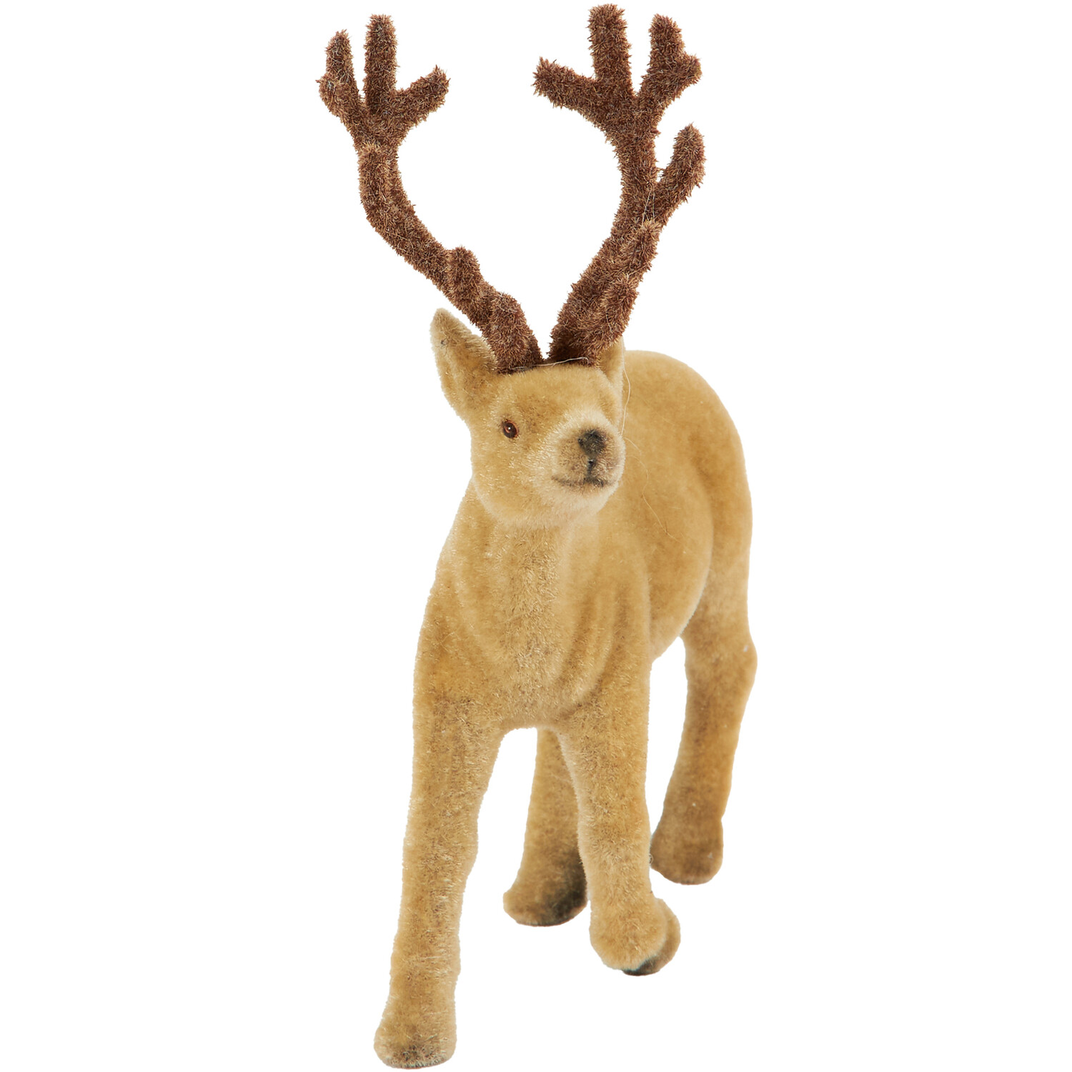 Flocked Woodland Standing Reindeer Image 1