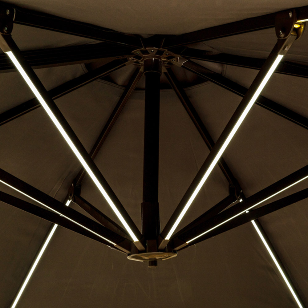 Royalcraft LED Cantilever Overhanging Parasol 3.5m Image 14