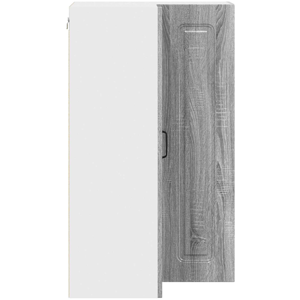 vidaXL 2 Door Grey Sonoma Kitchen Wall Corner Cabinet Image 6