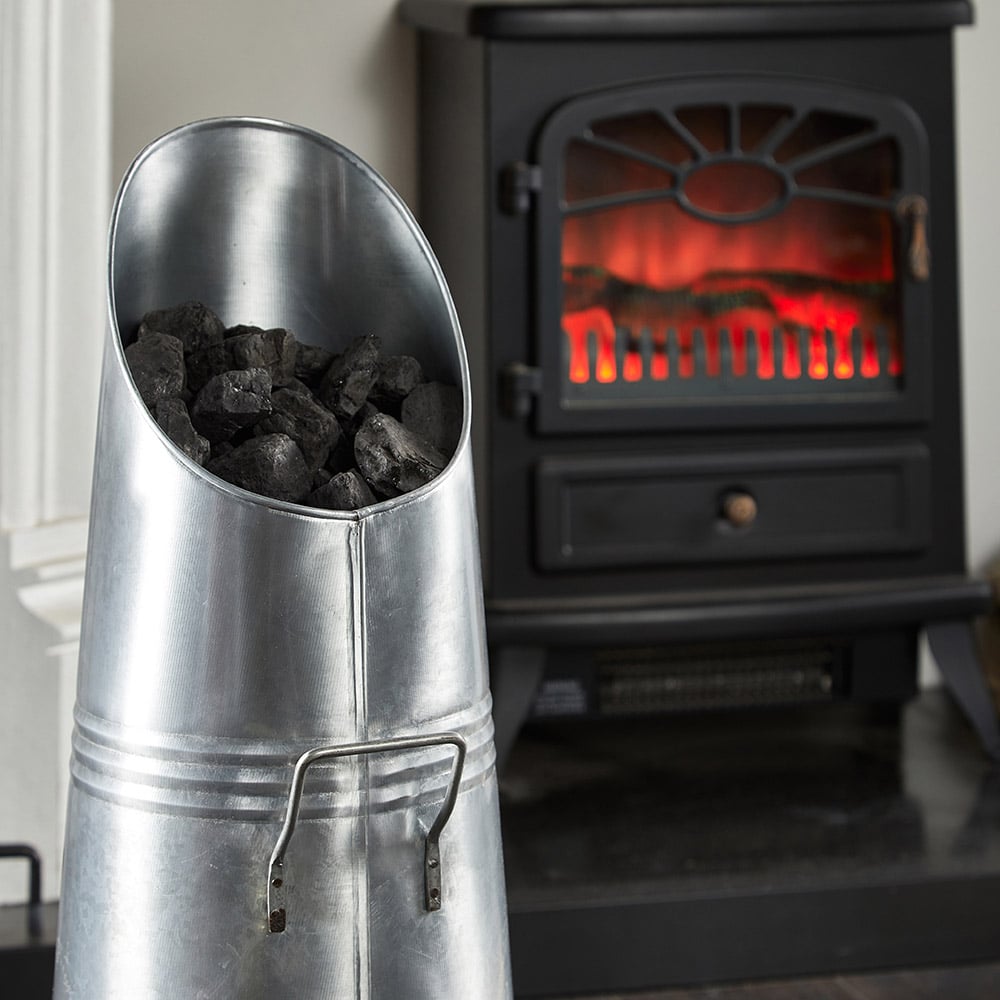 Inglenook Fireside Galvanised Coal Hod Image 3