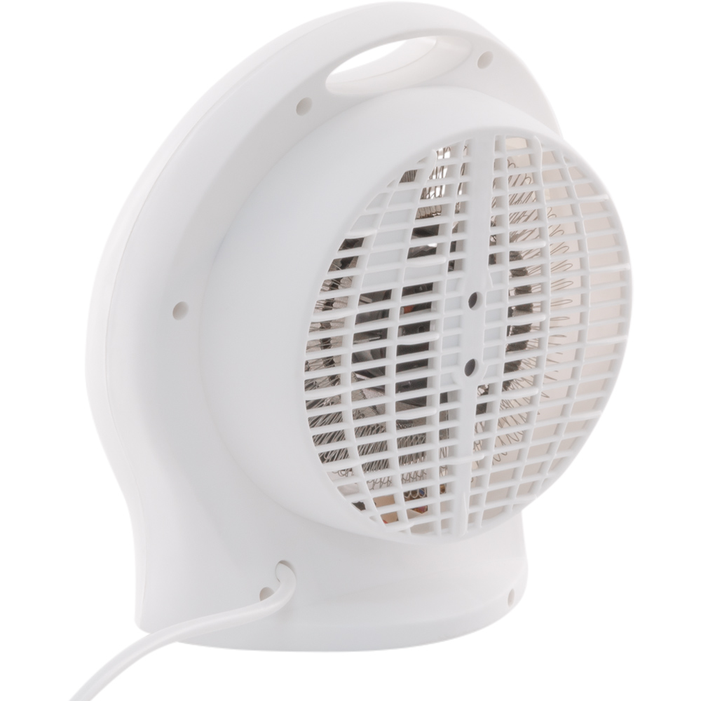 White Upright Portable Heater with 2 Heat Settings Image 6