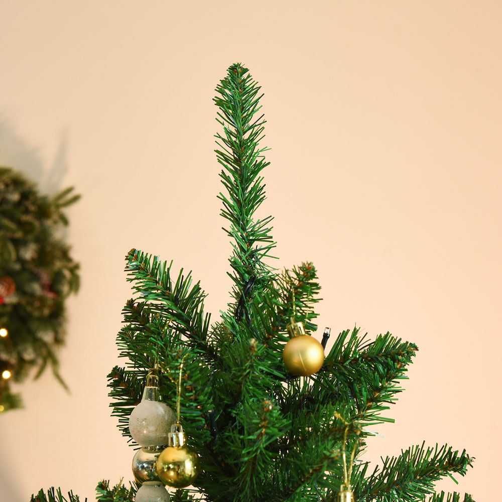 Everglow Warm White LED Pre-Lit Green Artificial Christmas Tree 5ft Image 3