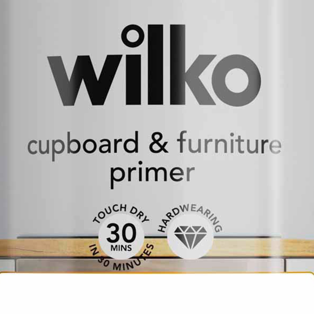 Wilko Quick Dry White Cupboard and Furniture Primer 750ml Image 3