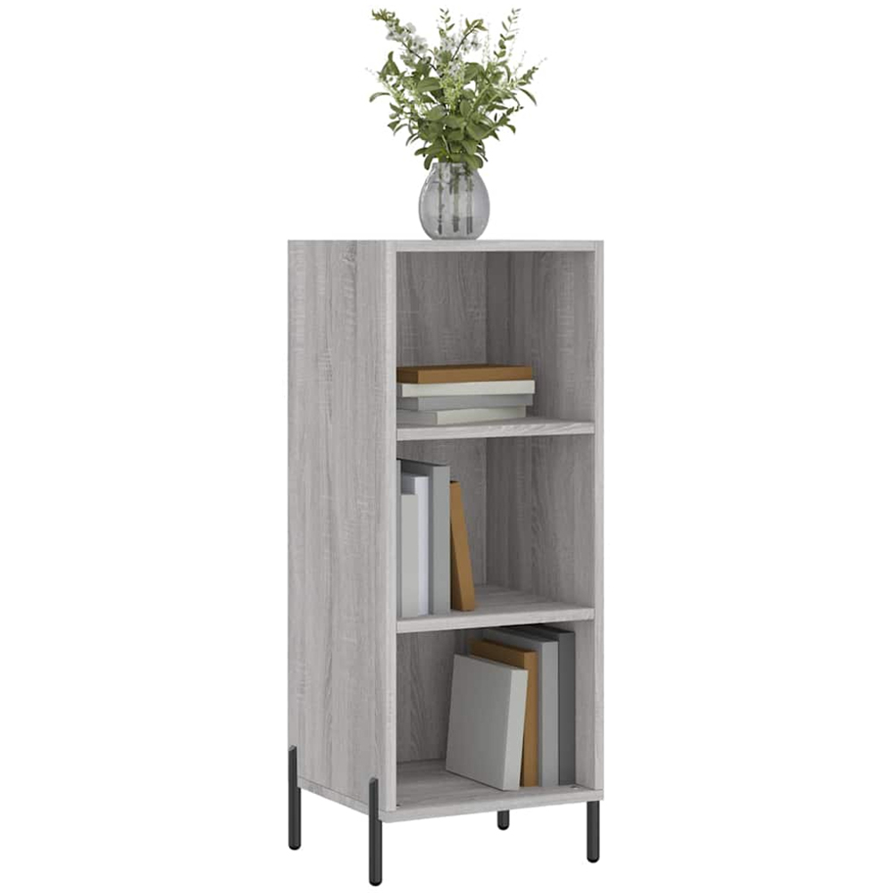 vidaXL 3 Shelf Grey Sonoma Sideboard Image 3
