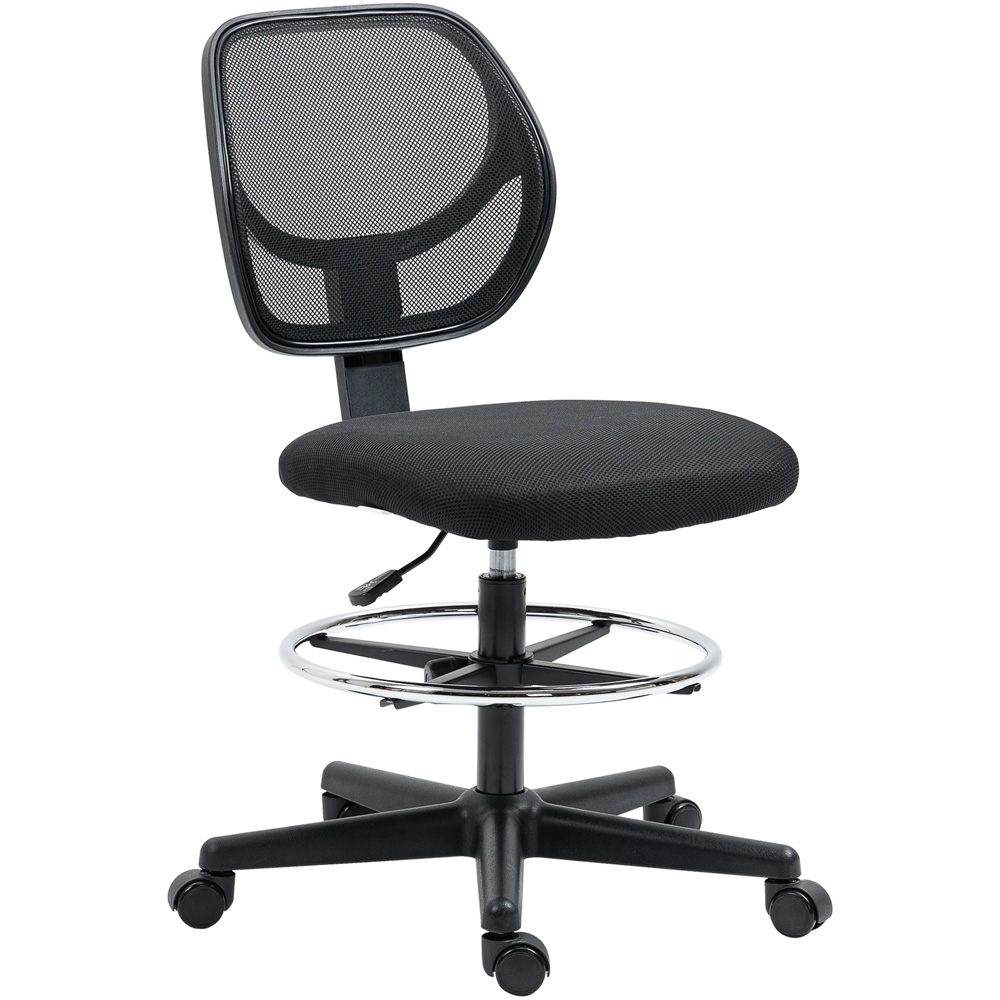 Portland Black Mesh Swivel Standing Desk Office Chair Image 2