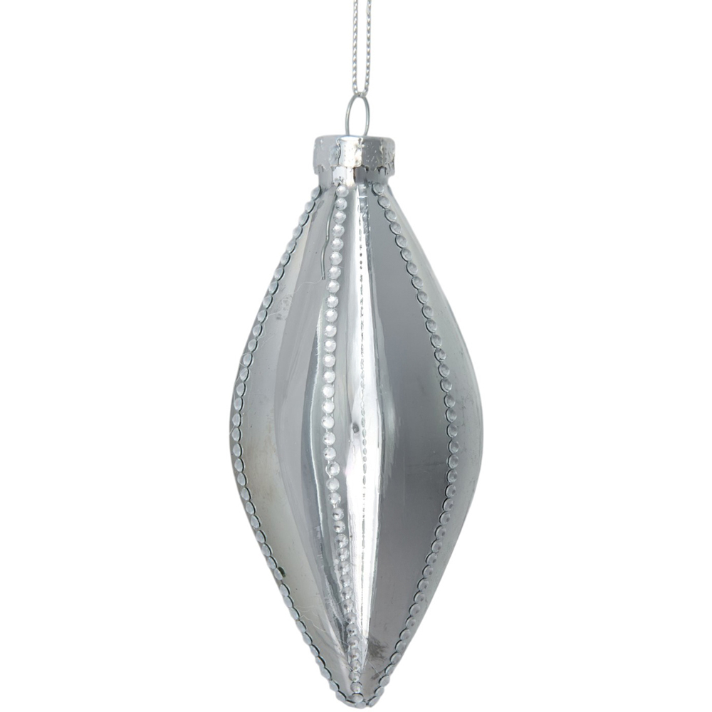Embellished Detail Droplet Silver Image 4
