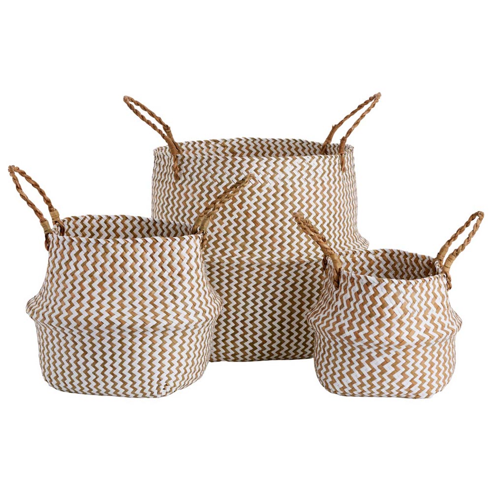Wilko Seagrass Basket White Medium Image 3
