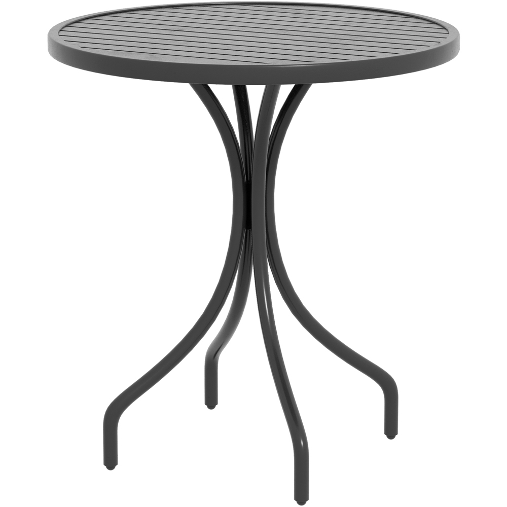 Outsunny Black Round Garden Table Image 2