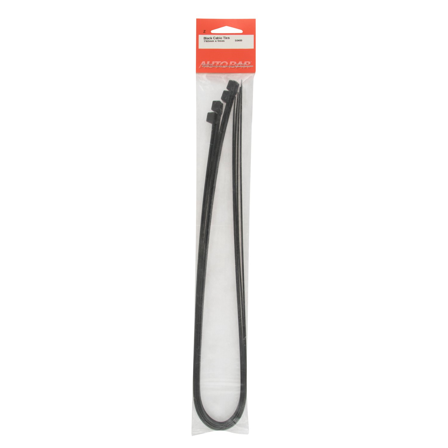 Autobar Black Cable Tie 762 x 9mm Image