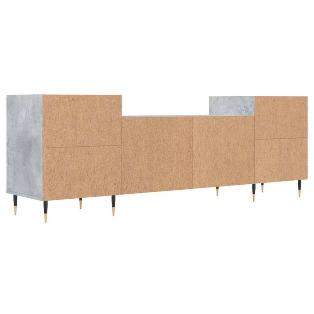 vidaXL 2 Door 2 Shelf Concrete Grey TV Cabinet Image 8