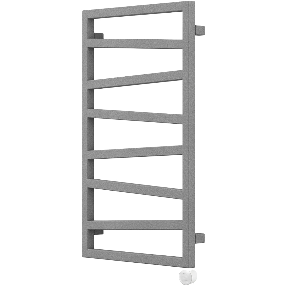 Terma Zig Zag Salt n Pepper Electric Towel Rail with VEO Element Controller 835 x 500mm Image 1