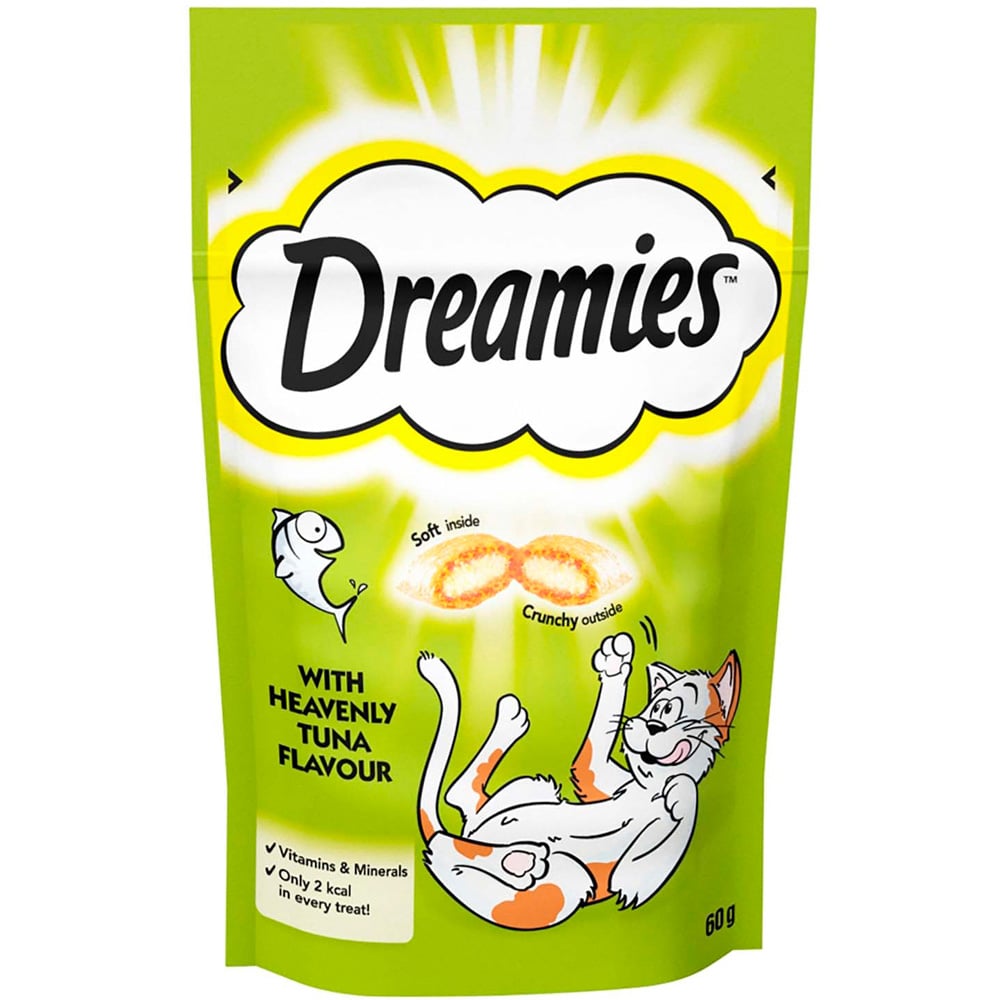 Dreamies Heavenly Tuna Adult Cat Treats 60g Image