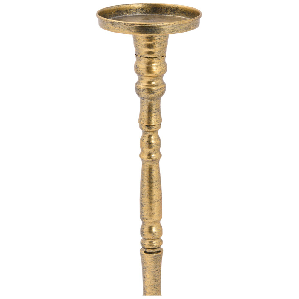 Jasmine Standing Candle Holder Gold Image 3