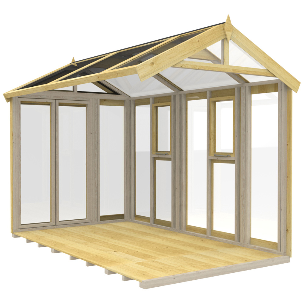 DIY Sheds Pressure Treated Tongue and Groove Timber and Glass 6 x 10ft Greenhouse Image 4