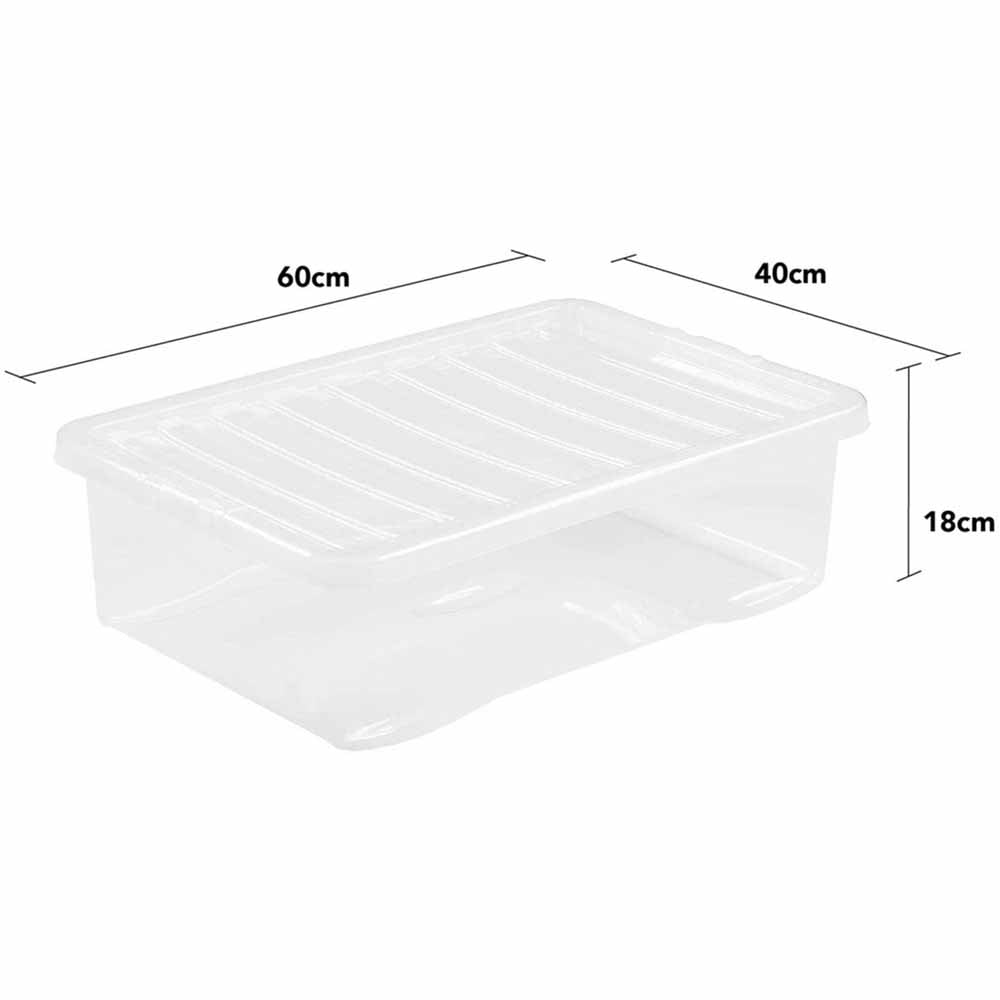 Wham 32L Crystal Storage Box and Lid 5 Pack Image 7