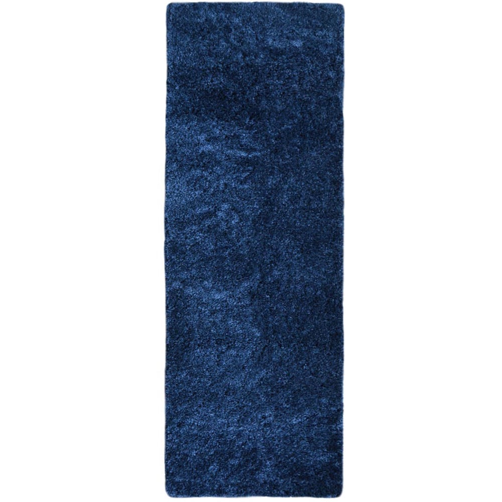 Homemaker Navy Snug Plain Shaggy 60 x 200cm Image 1