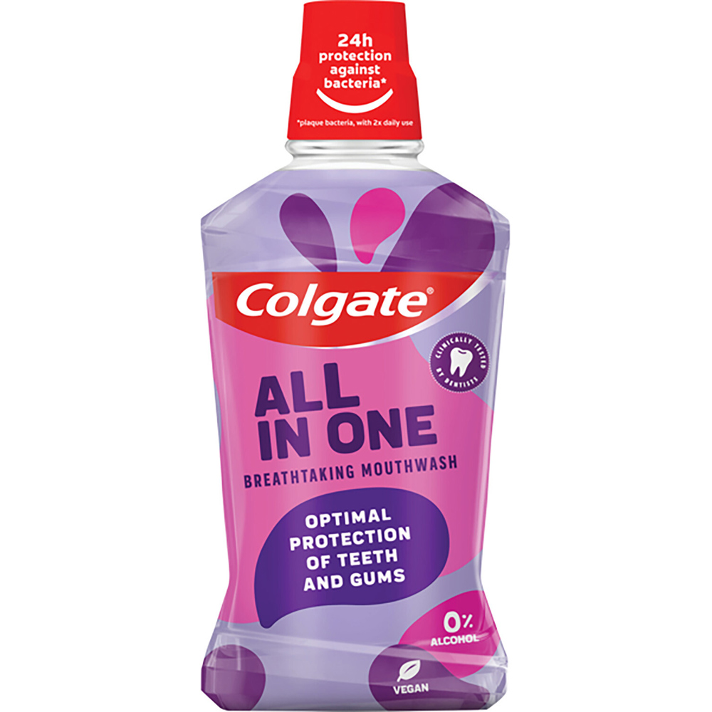Colgate All in One Breathtaking Mouthwash 500ml - Purple Image