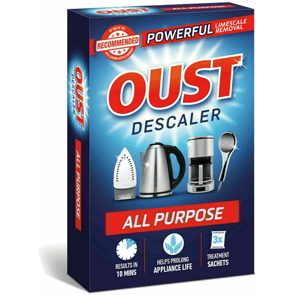 Oust Powerful All Purpose Descaler Limescale Remover 3 Sachets 12 Pack Image 2