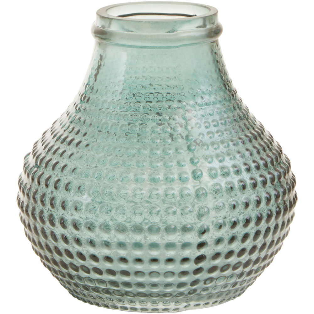 Premier Housewares Green Bolla Glass Vase Small Image 1