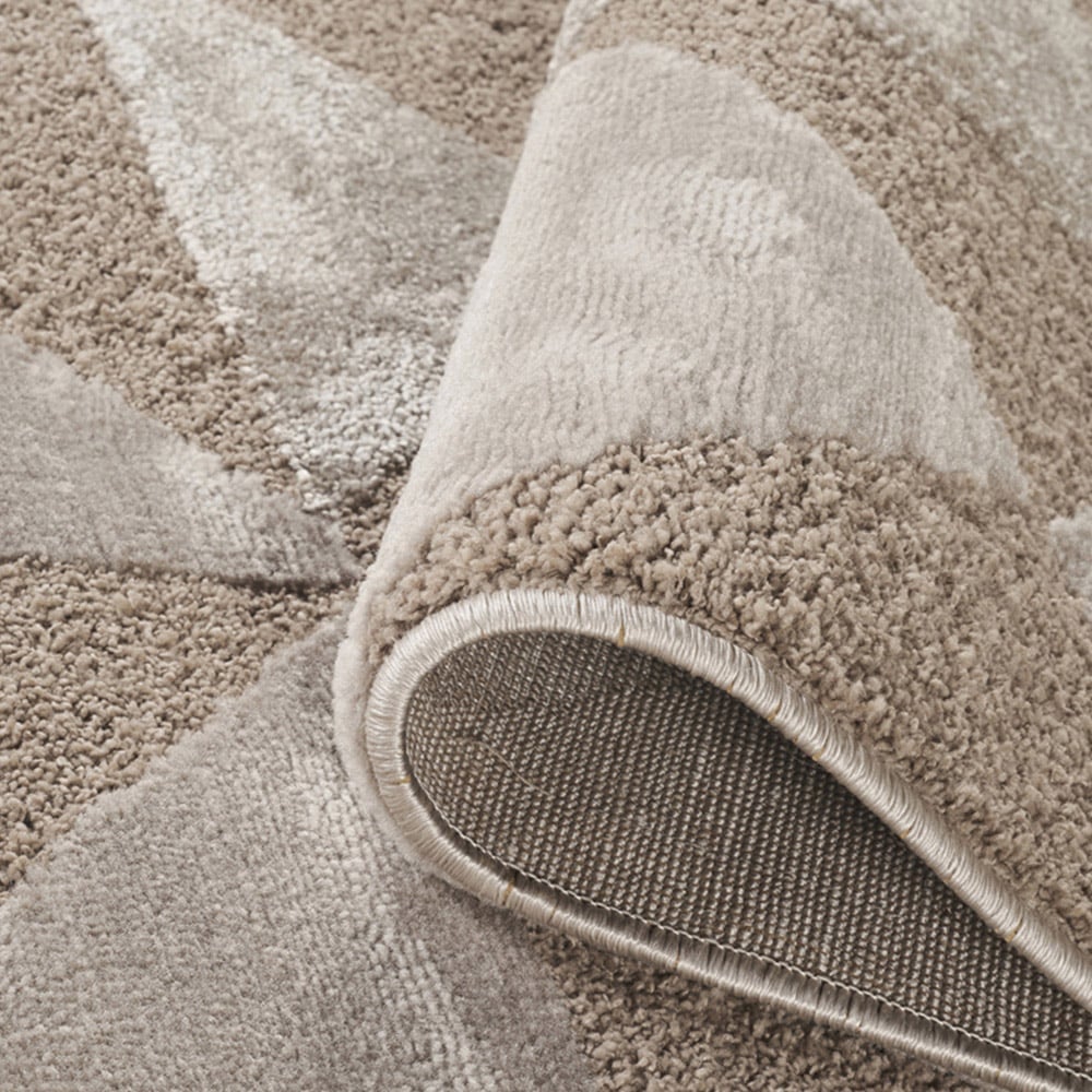 Desire Rugs Hamilton Mocha Geometric Triangle Mosaic Rug 60 x 220cm Image 4