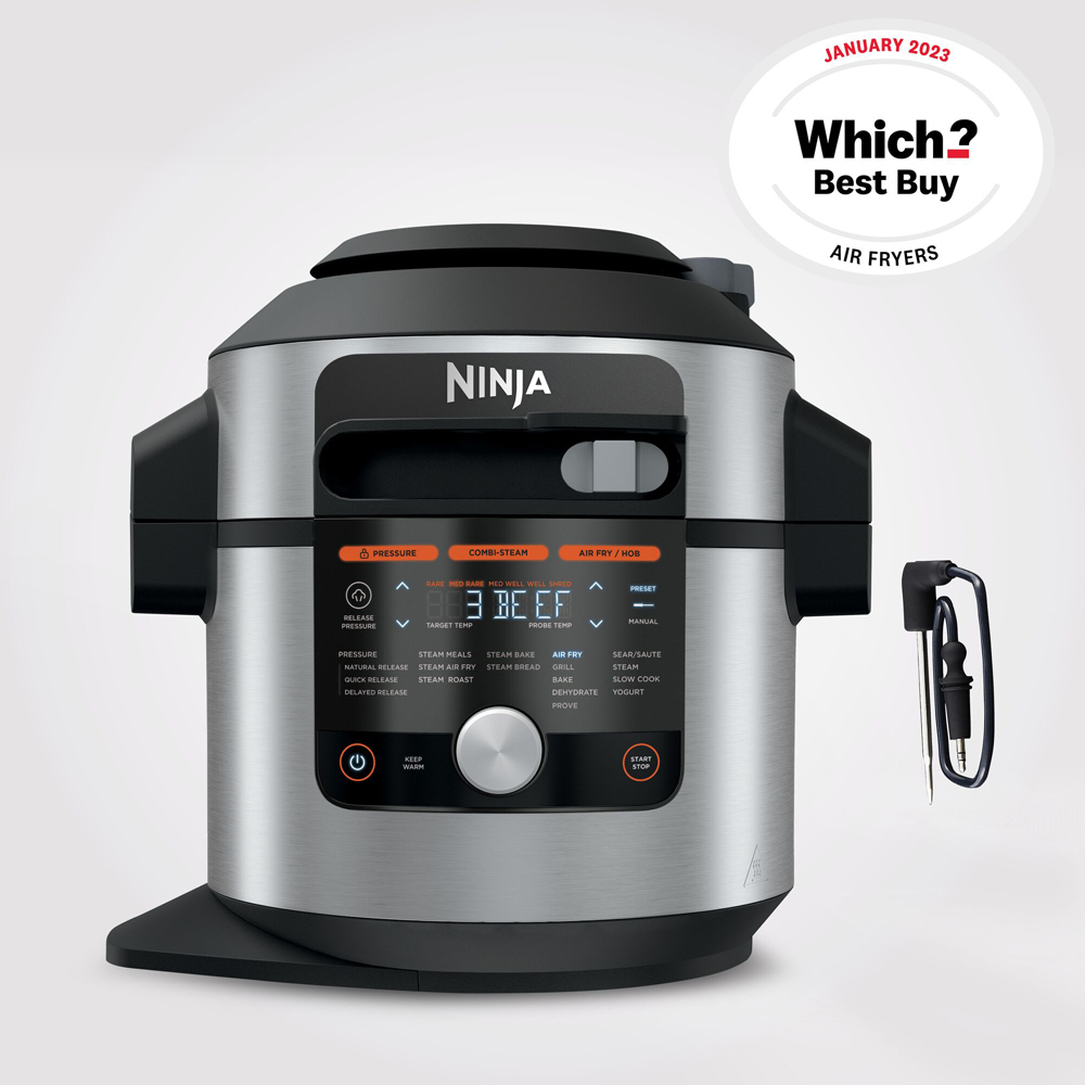 Ninja Foodi MAX OL750UK 15-in-1 Silver and Black SmartLid Multi Cooker with Smart Cook System 7.5L Image 3