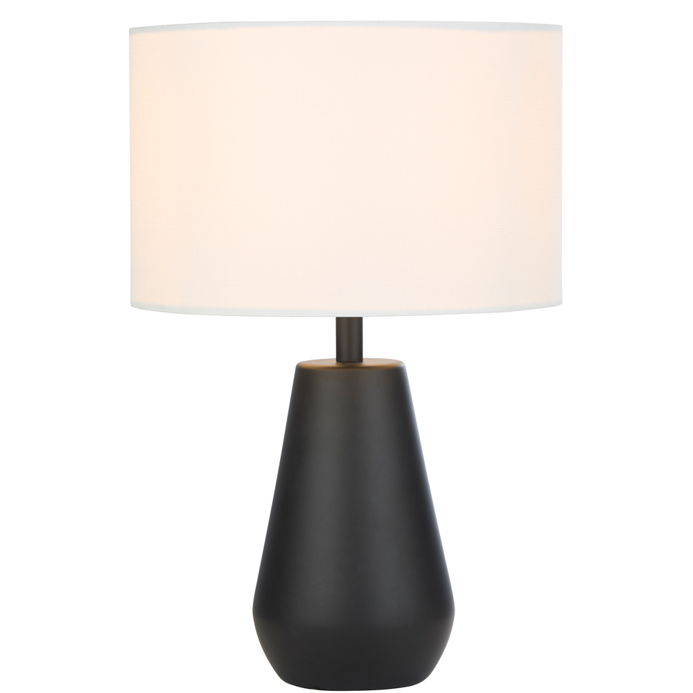 Lighting Collection Orson White Shade Pair Touch Table Lamp Image 3