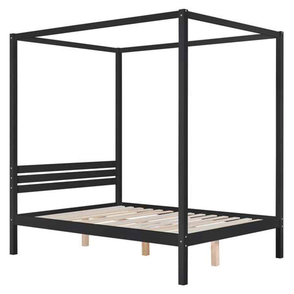 Mercia Double Black Four Poster Bed Frame Image 2