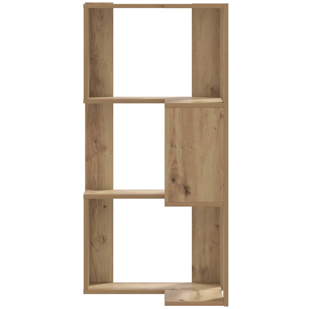 vidaXL 6 Shelf Artisan Oak Small Corner Bookcase Image 4