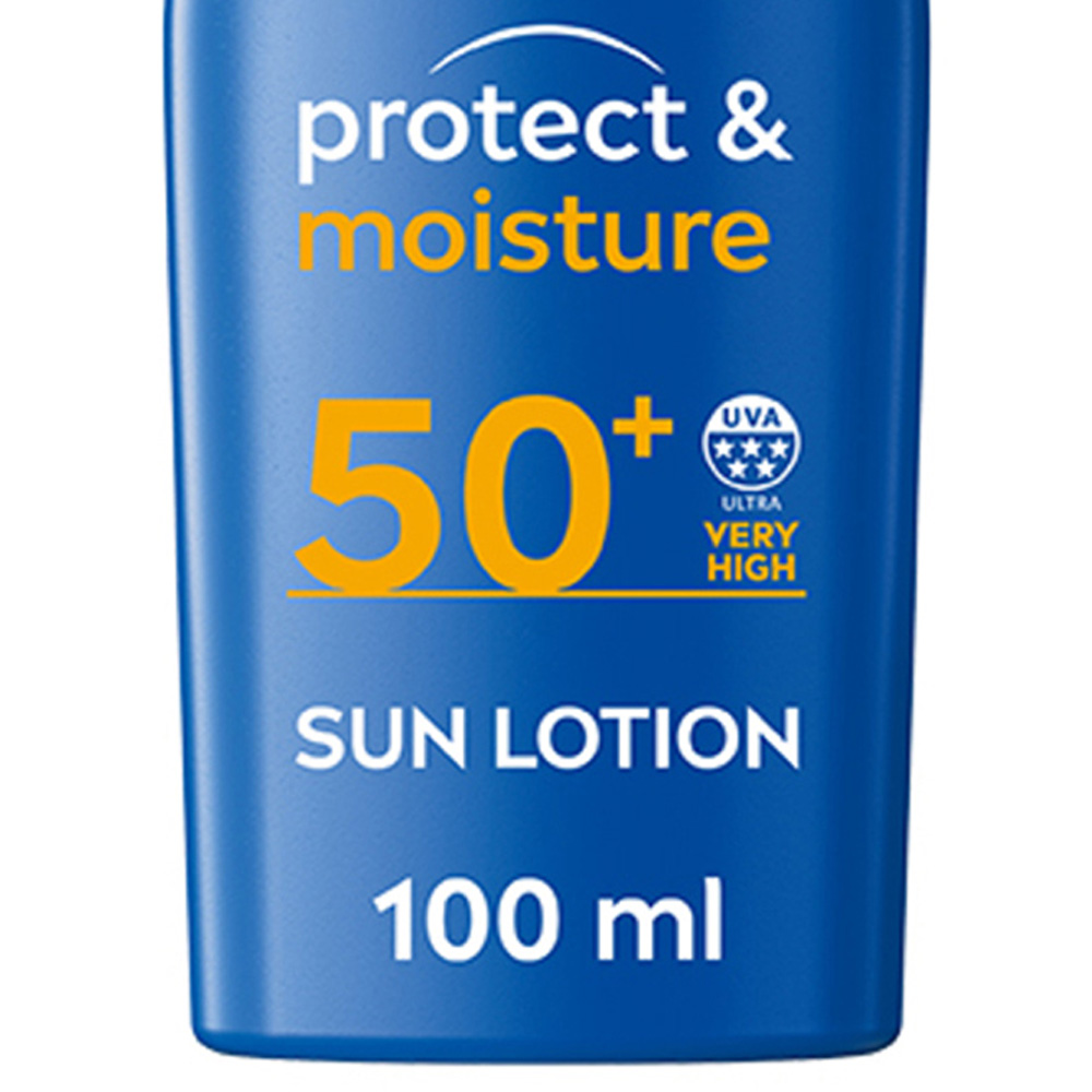Nivea Sun Protect and Moisture Sun Cream Lotion SPF50 100ml Image 3