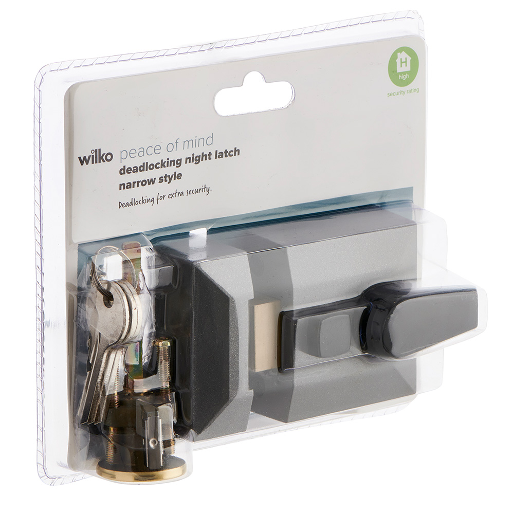 Wilko Narrow Style Deadlocking Night Latch Image 5