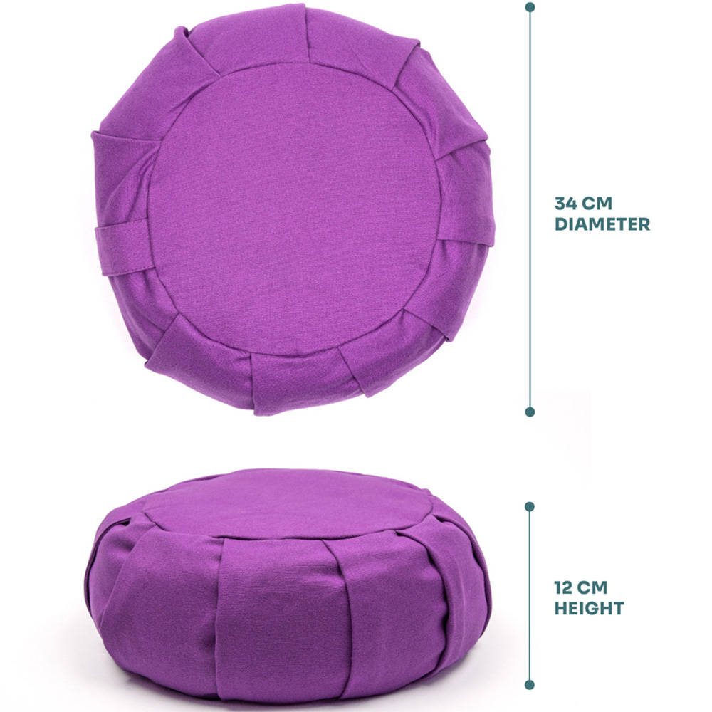 Myga Zafu Plum Yoga Meditation Cushion Image 3