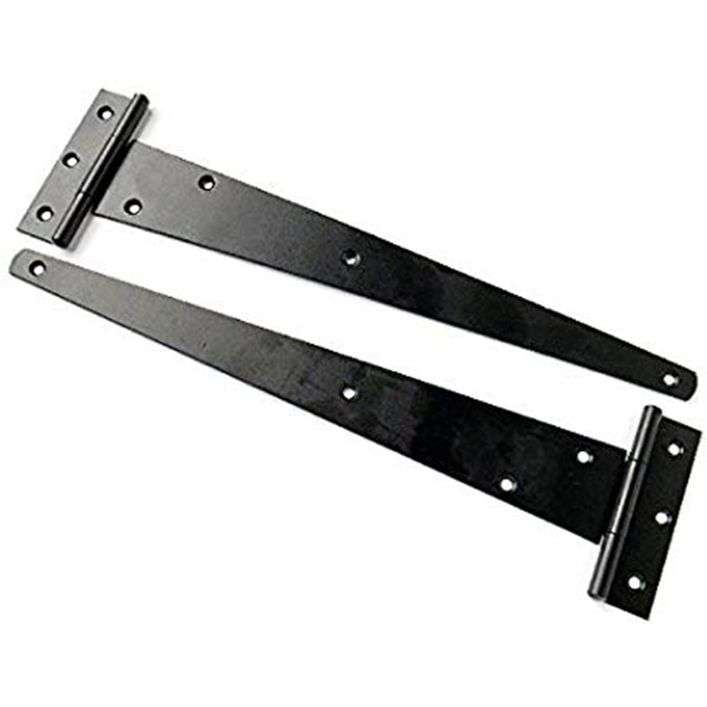 Golden Grace Black Strap Gate Tee Hinge 400mm 2 Pack Image