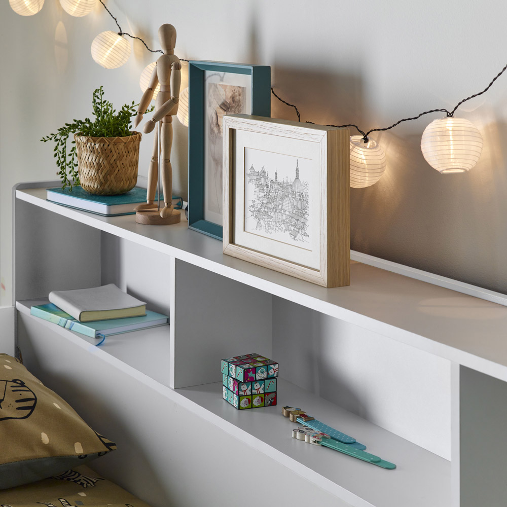 Oliver White Single Drawer Storage Bunk Bed Image 4