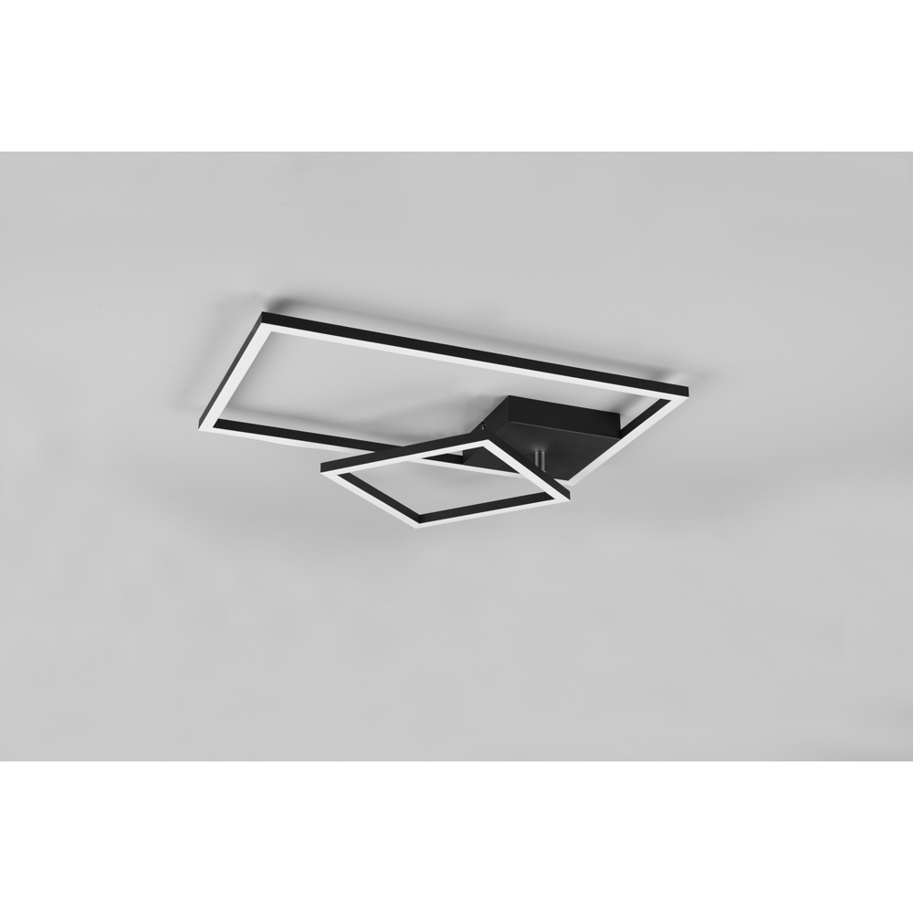 TRIO Padella Matt Black LED Ceiling Light Image 8